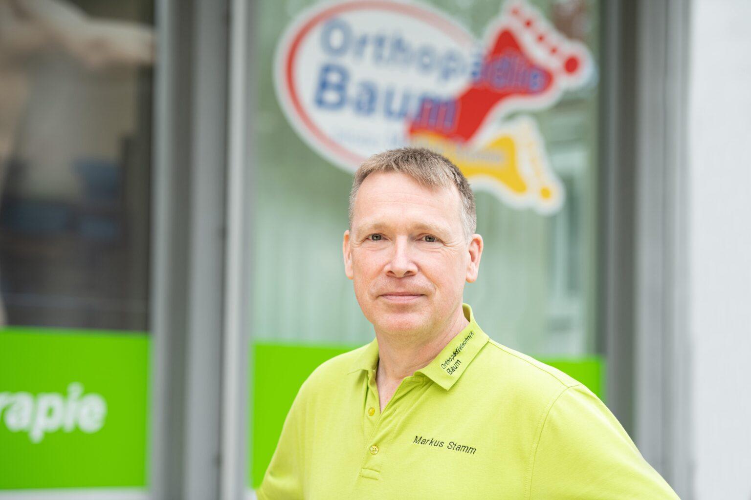 Auf dem Bild ist der Geschä?ftsinhaber Markus Stamm zu sehen.